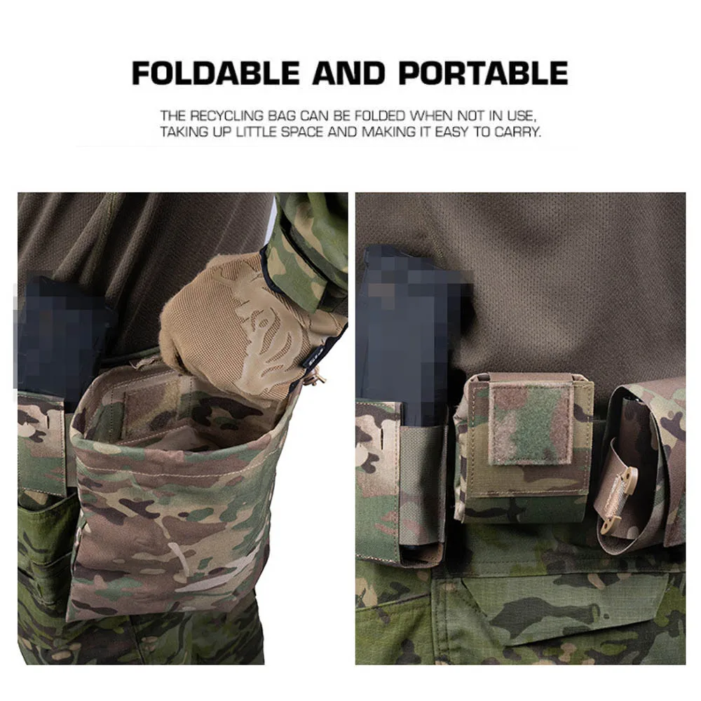Bolsa táctica plegable MOLLE para cinturón de combate cargadores - imagen 5