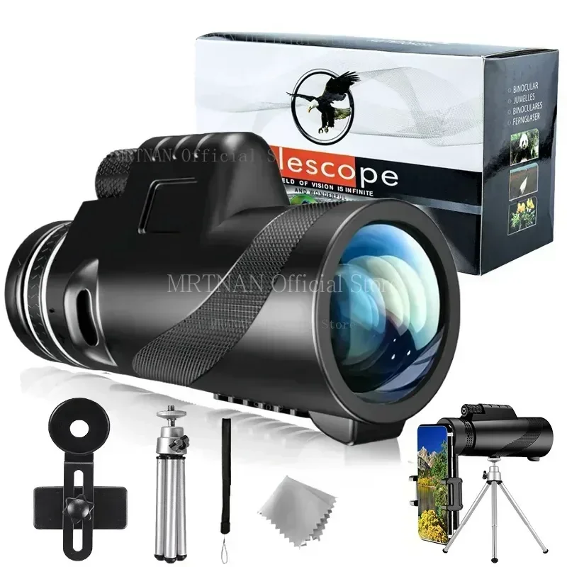 Binoculares HD 80x100 Zoom con Adaptador para Teléfono - imagen 5