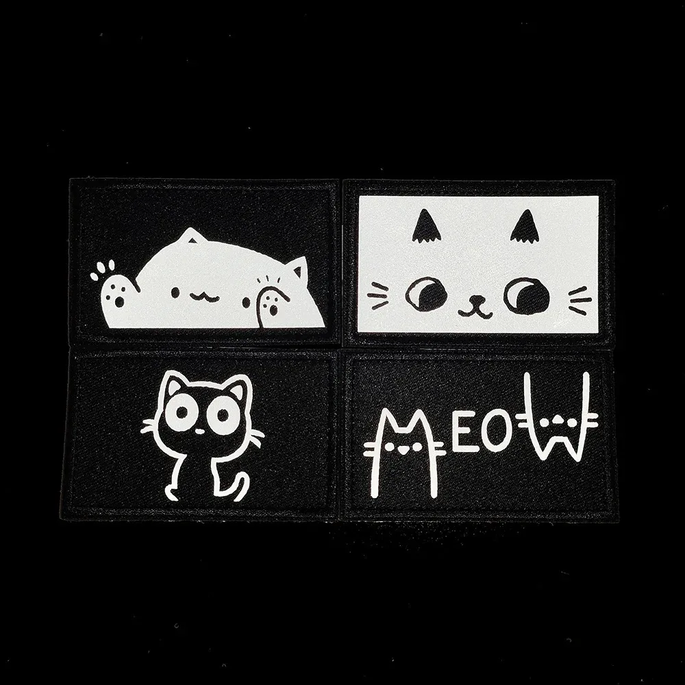 Parche táctico reflectante Teryx gato – Fijación velcro - imagen 4