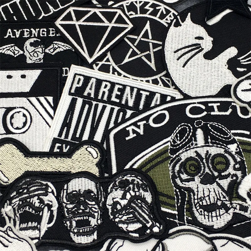 Parche punk bordado termoadhesivo para chaqueta vaquera - imagen 5