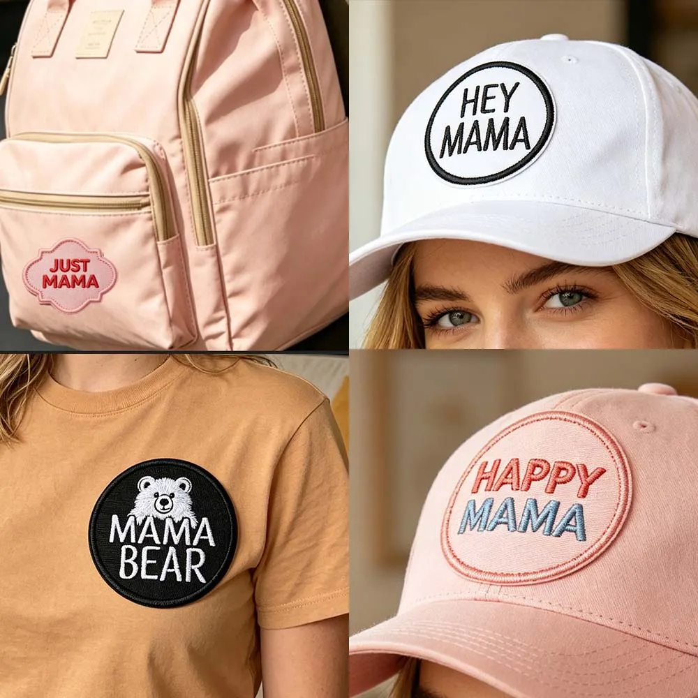 Mamá Oso Parche bordado termoadhesivo para coser, sombreros y bolsos - imagen 4