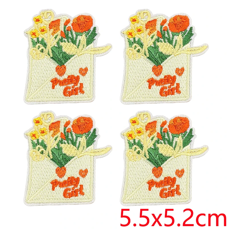 Parches bordados vintage de flores y mariposas para ropa - imagen 4