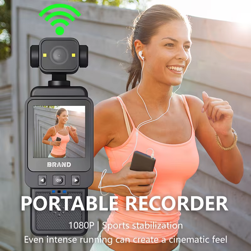 Cámara deportiva WiFi para vlogging, ciclismo y moto, giratoria - imagen 2