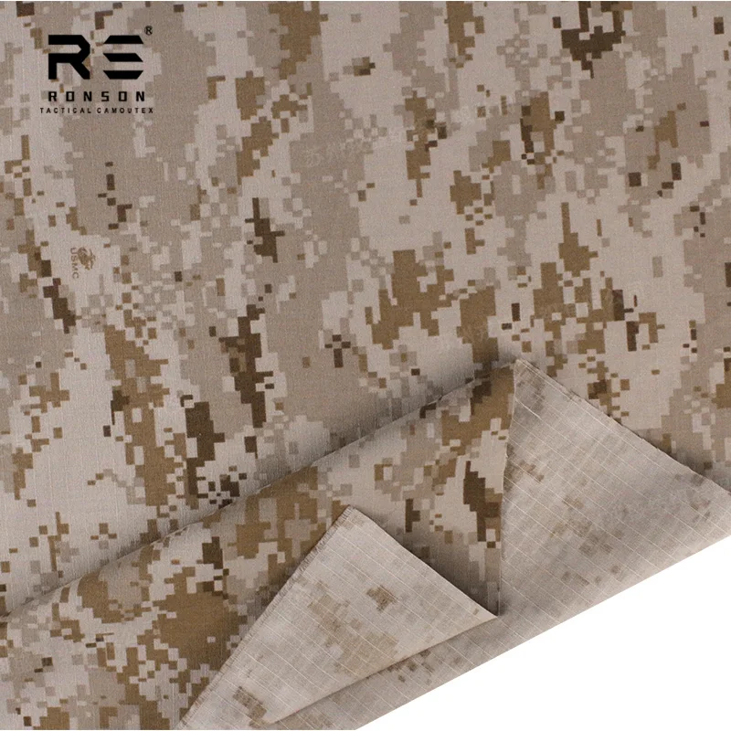 Tela ripstop táctica MARPAT Desert nailon-algodón para uniforme - imagen 3