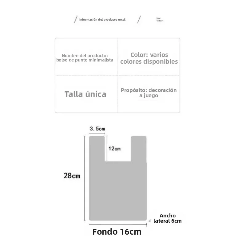 Bolso de mano punto moderno para mujer, diario y oficina - imagen 3