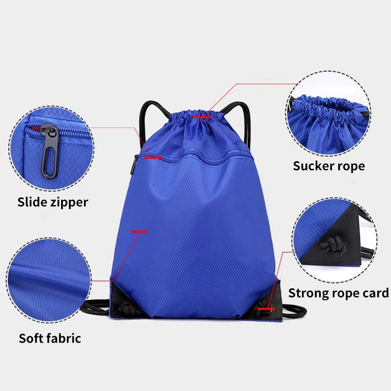 Mochila táctica impermeable plegable con cordón para natación y playa