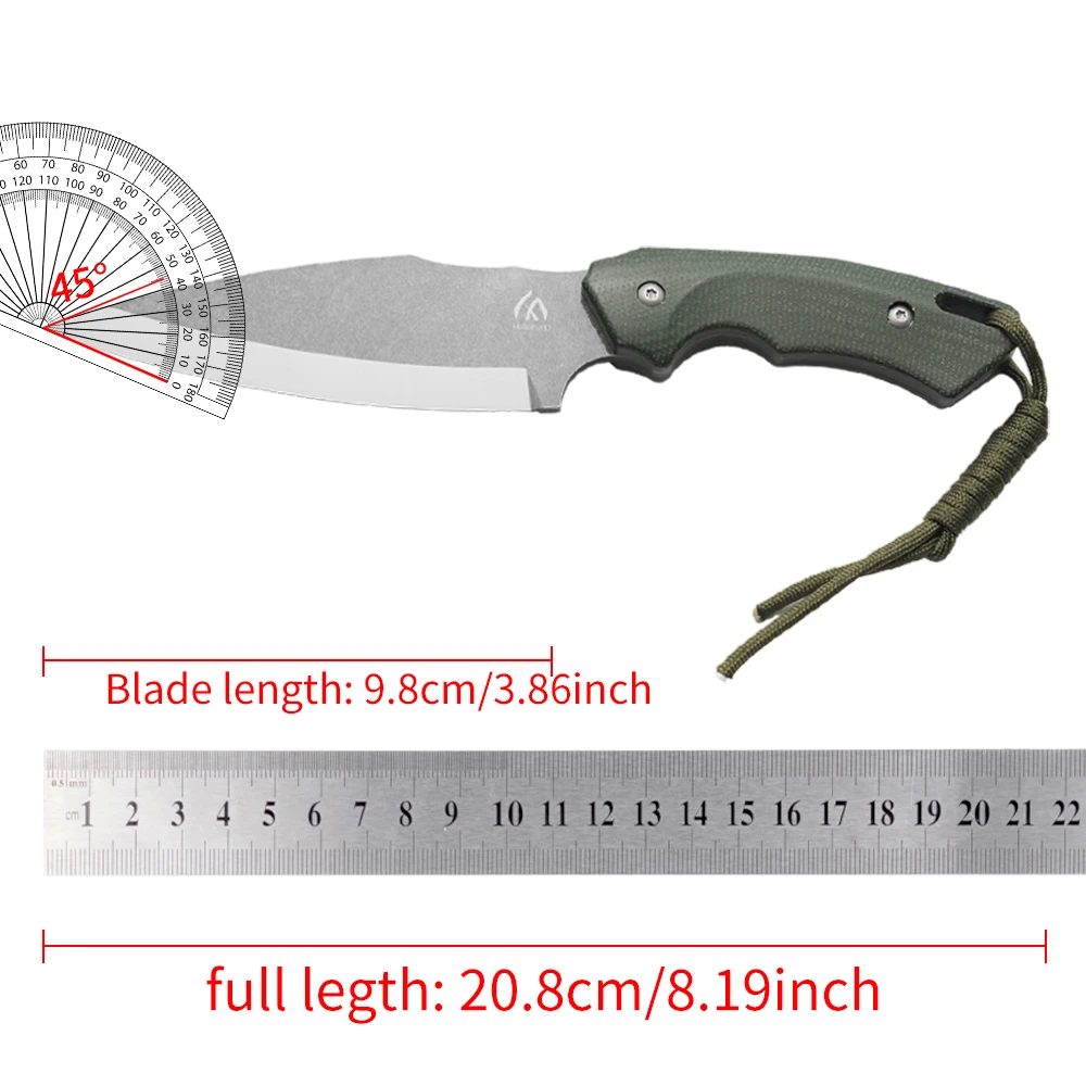Cuchillo táctico fijo para supervivencia exterior con funda - imagen 5