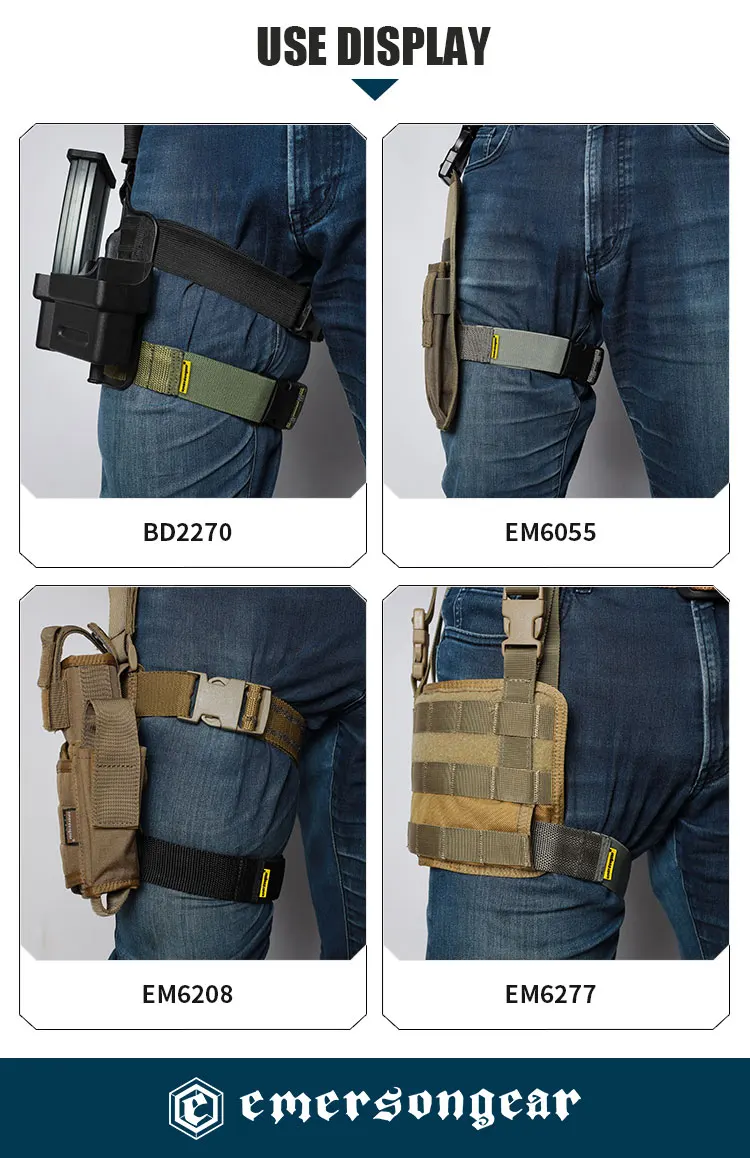 Pack de 3 correas tácticas para mayor versatilidad