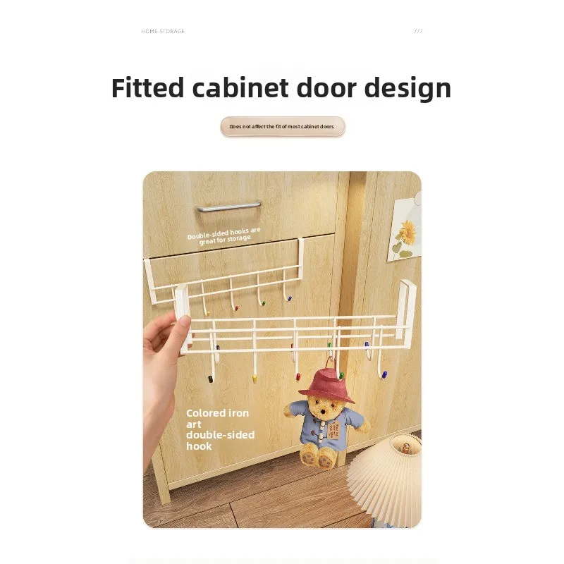 Gancho doble cara para organización en puerta