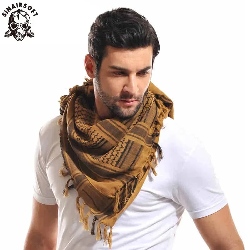 SINAIRSOFT Shemagh táctico desierto – Keffiyeh para cabeza y cuello - imagen 5