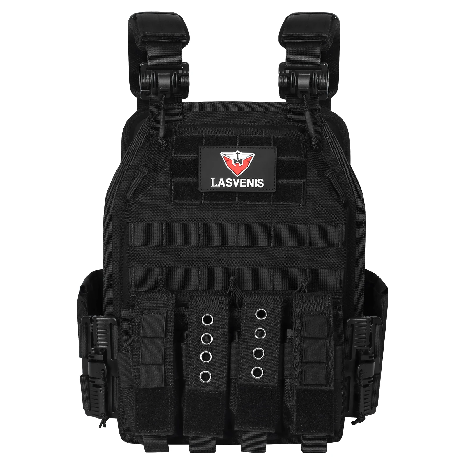 Chaleco táctico MOLLE Airsoft caza portaplacas liberación rápida - imagen 2