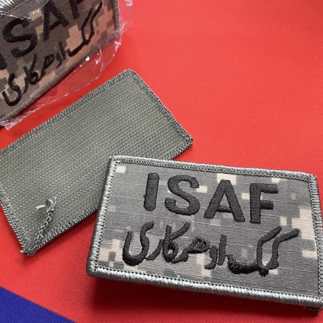 Parche táctico brazalete ISAF USGI - Fuerza Asistencia Seguridad - imagen 2