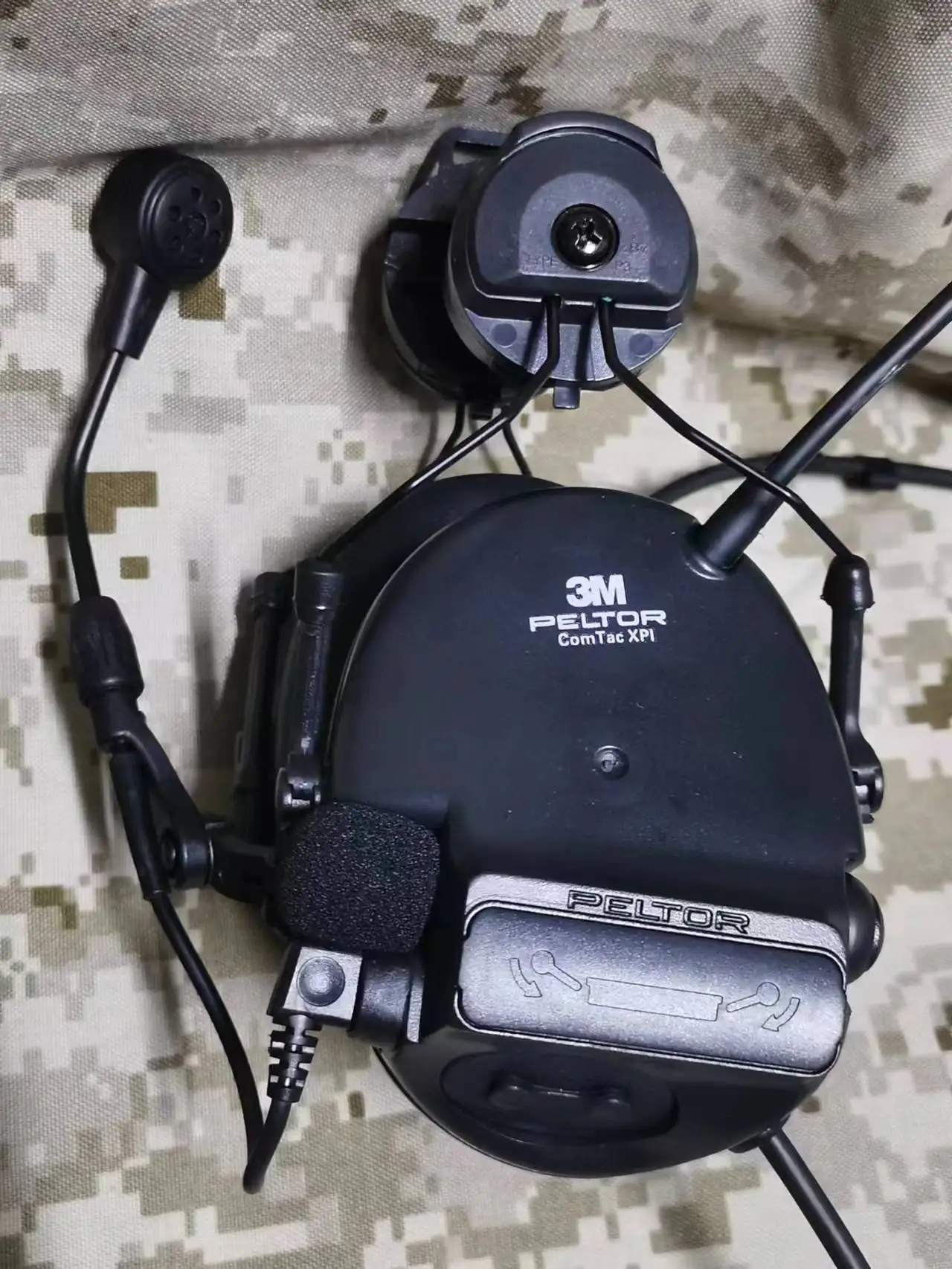 Comtac XPI VI auriculares tácticos cancelación ruido con soporte casco - imagen 3