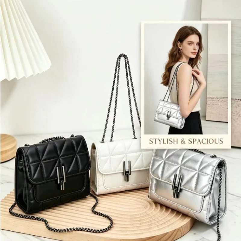 Bolso bandolera ligero con bordado de diamantes para mujer - imagen 3