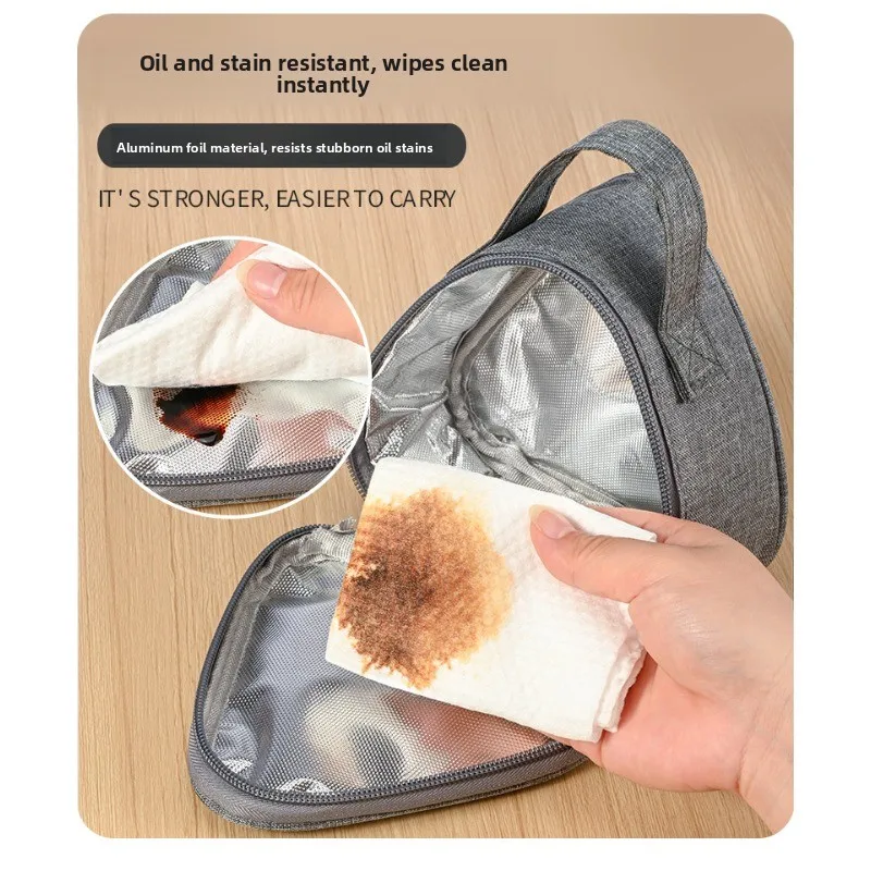 Bolsa térmica bento triangular portátil para sándwiches y huevos - imagen 4