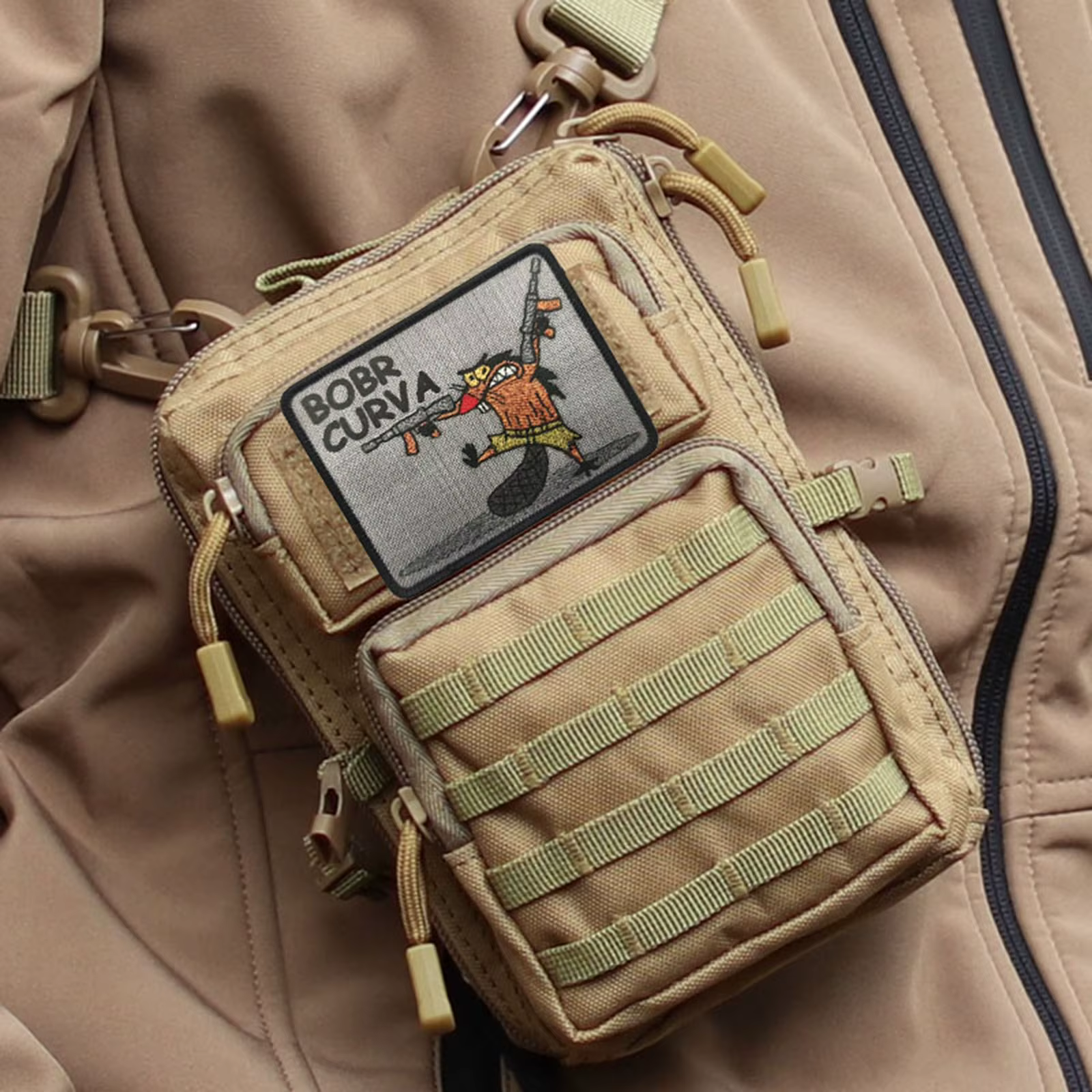 Parche táctico Bobr Curva – Morale con velcro para chaleco y mochila - imagen 4