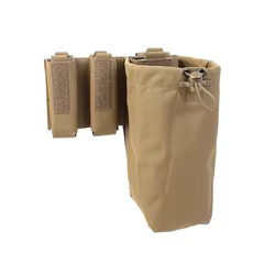 Cinturón táctico utilitario MOLLE con doble bolsa para cargadores