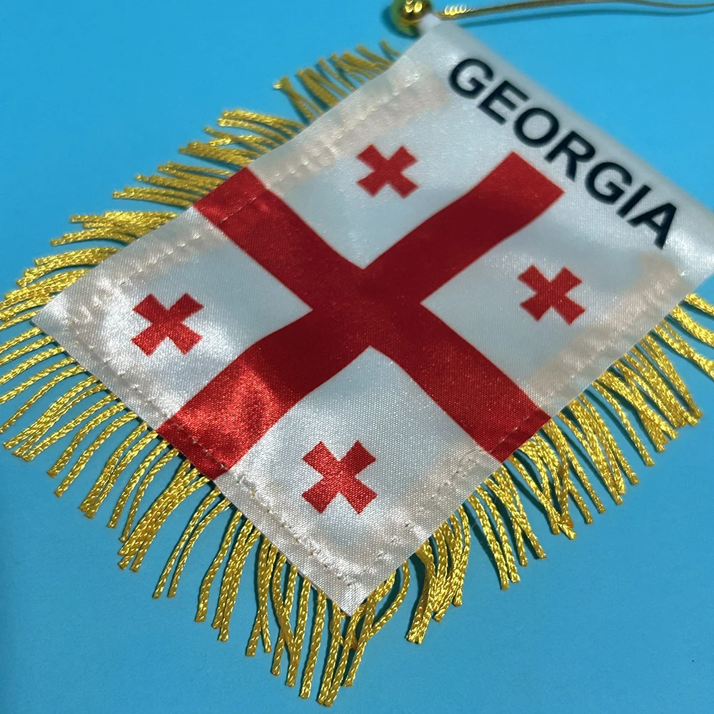 Bandera Georgia para coche ventana poliéster doble cara - imagen 4