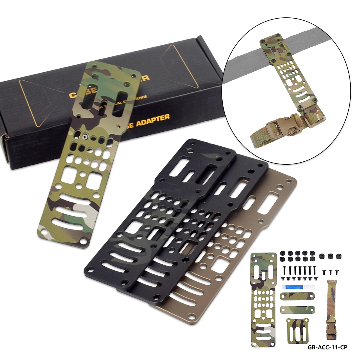 Adaptador y placas para montaje modular
