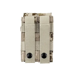 Funda MOLLE porta-cargadores 9 mm con soporte linterna