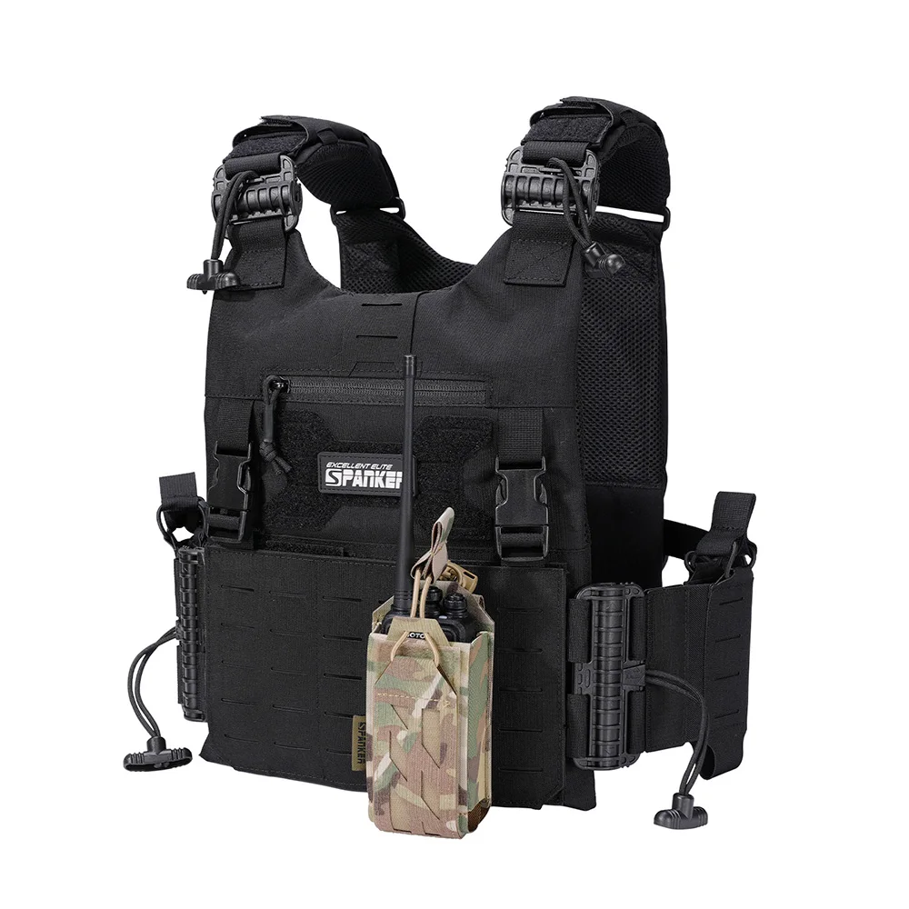 Bolsa táctica MOLLE porta radio 500D nailon - imagen 4