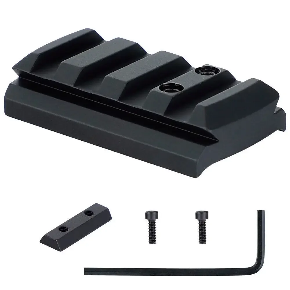 Adaptador Picatinny para mira punto rojo Glock 17 19 22 23 26 27 34