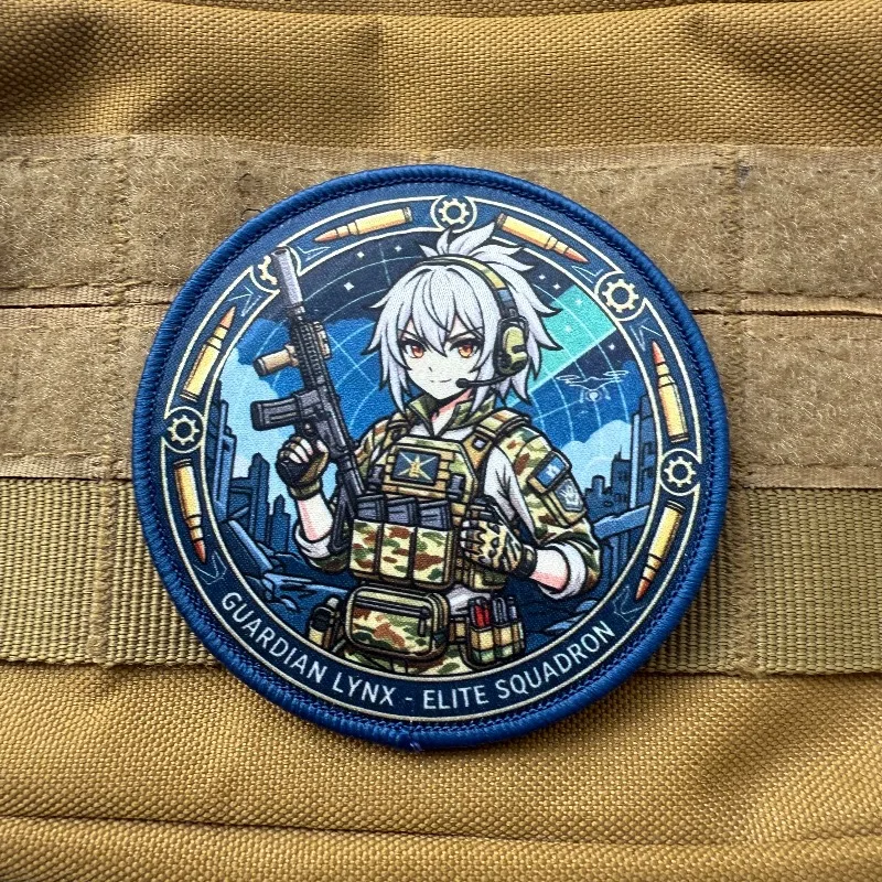Parche táctico anime para chicas con velcro, mochila exterior - imagen 4