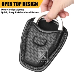 Funda táctica KRYDEX para esposas con abertura superior, cesta tejida