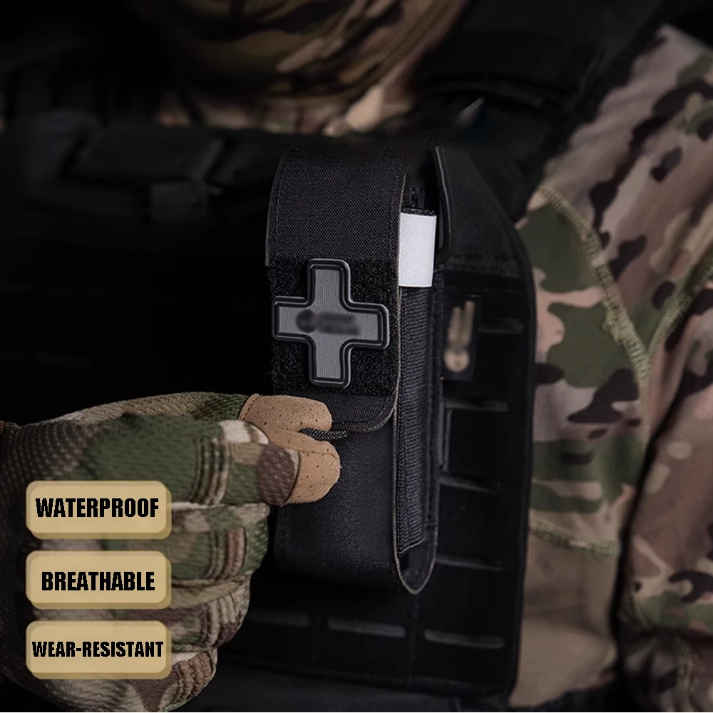 Porta-Torniquete MOLLE táctico para trauma, set médico con tijeras - imagen 2