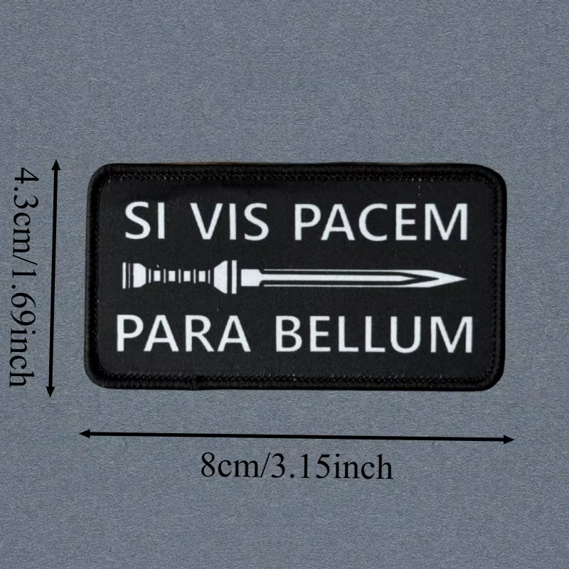 Parche táctico Si vis pacem para bellum velcro moral - imagen 4