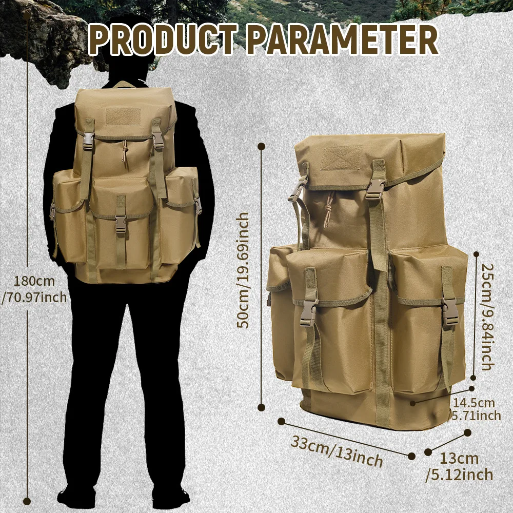 Mochila táctica impermeable en contexto de uso