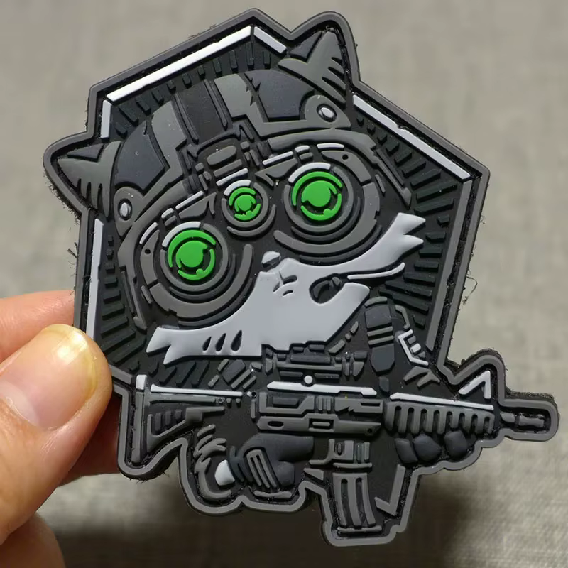 PATCHLAB parche moral gato táctico fuerzas especiales gancho y bucle