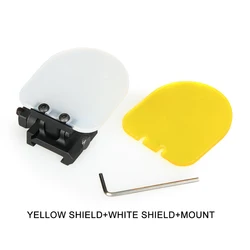 Protector de lente transparente para visor plegable de airsoft