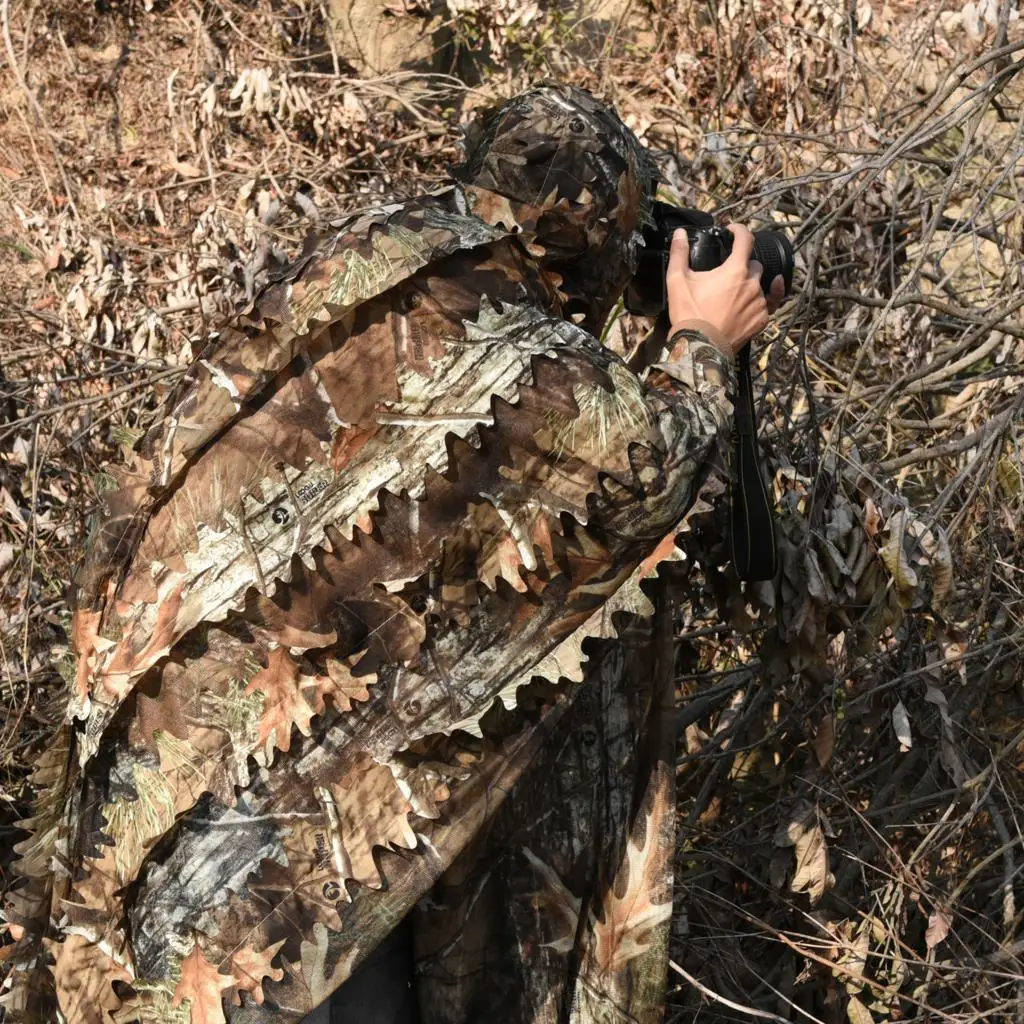 Traje Ghillie woodland camouflage caza y observación - imagen 2