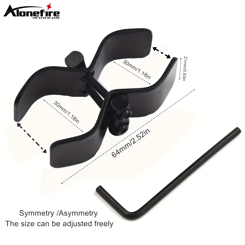 Soporte universal montaje linterna táctica láser para caza y tubos - imagen 3