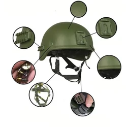 Casco balístico táctico Ratnik con riel Picatinny para NVG