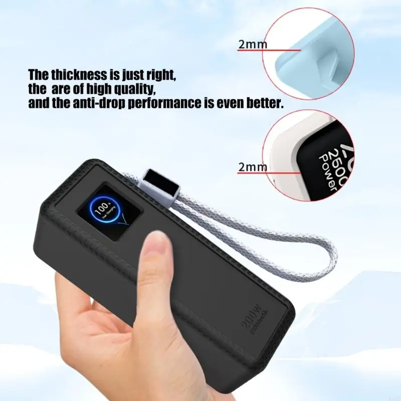 NexodePro funda silicona para cargador portátil antiarañazos - imagen 2