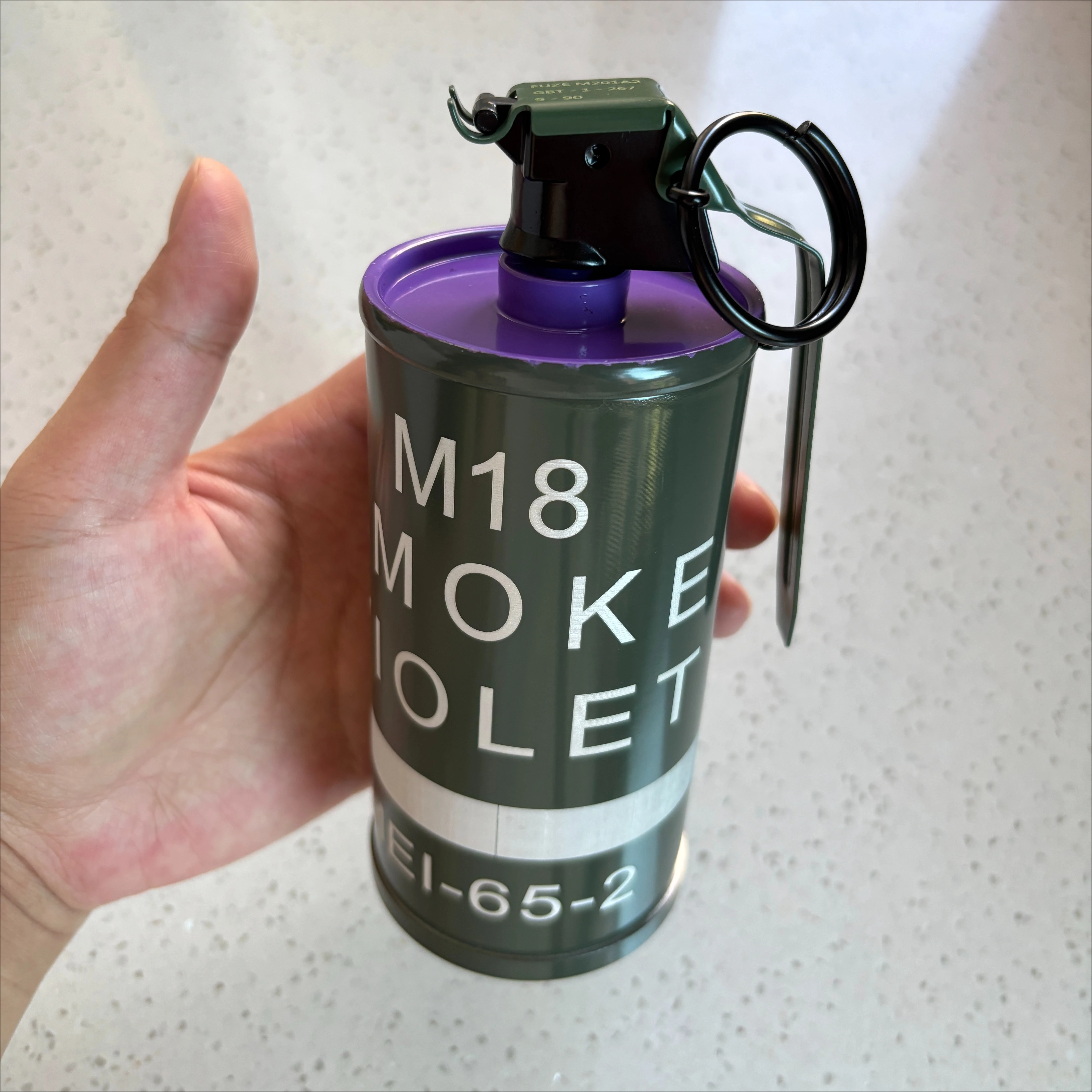 Replica decorativa M18 metálica sin funcionalidad, cilindro táctico - imagen 4