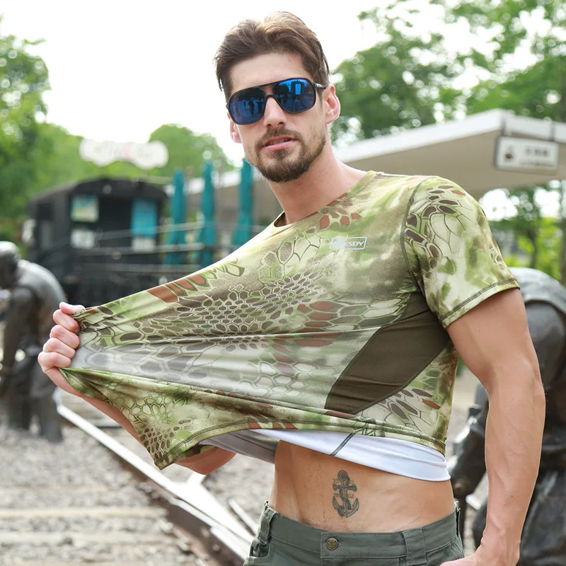 Camiseta de asalto Flexible manga corta transpirable secado rápido - imagen 3