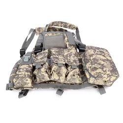 Chaleco táctico Molle RRV para caza, paintball, airsoft y EDC