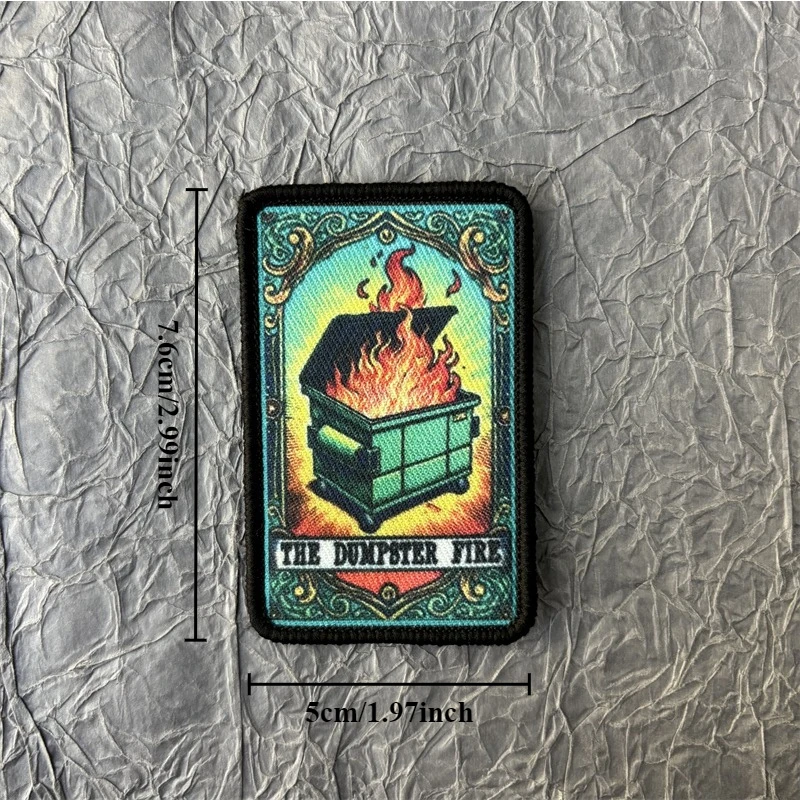Parche táctico MOLLE The Dumpster Tarot para mochila y uniforme - imagen 2