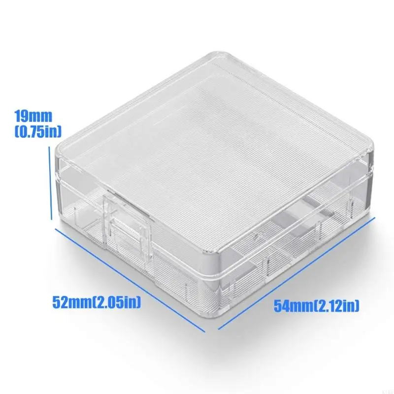 Carcasa batería 9V transparente K1KF – Contenedor almacenamiento para mochilas - imagen 3