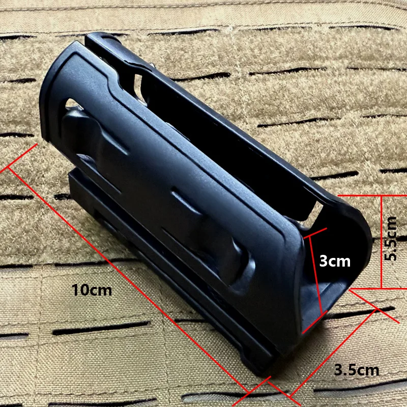 Vista de la funda táctica giratoria