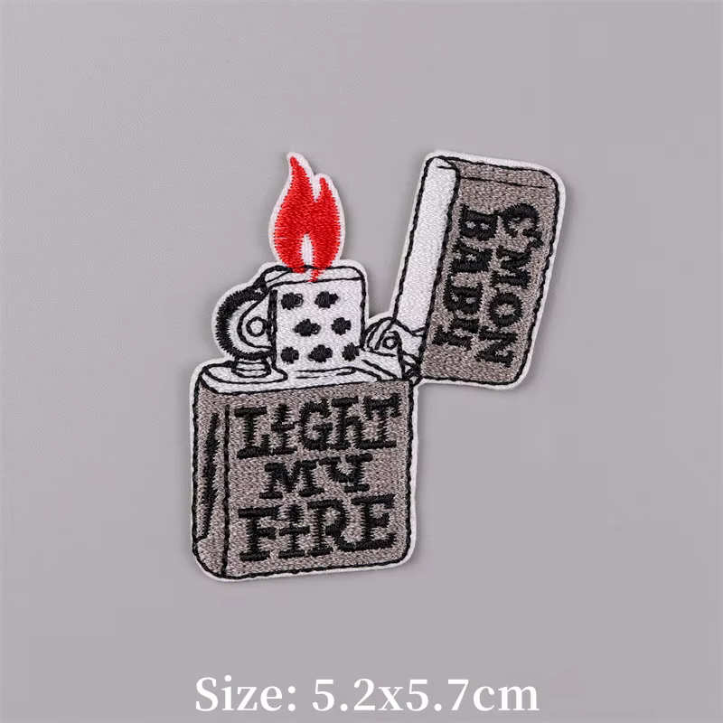 Parche termoadhesivo bordado para planchar en ropa con letras fusible - imagen 3