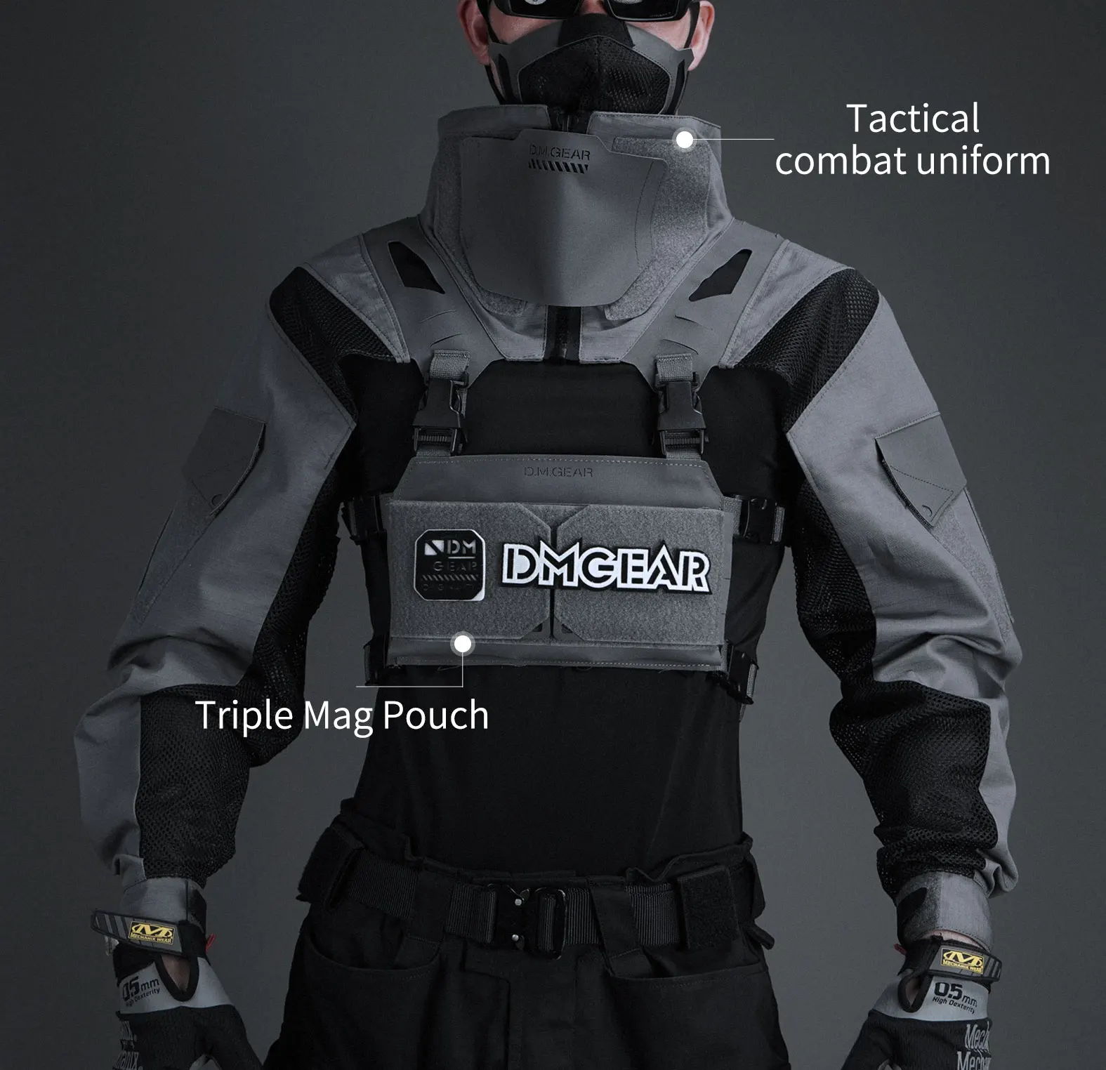 detalle de la bolsa Triple Mag