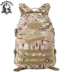Mochila táctica MOLLE camuflaje 3D para camping y senderismo