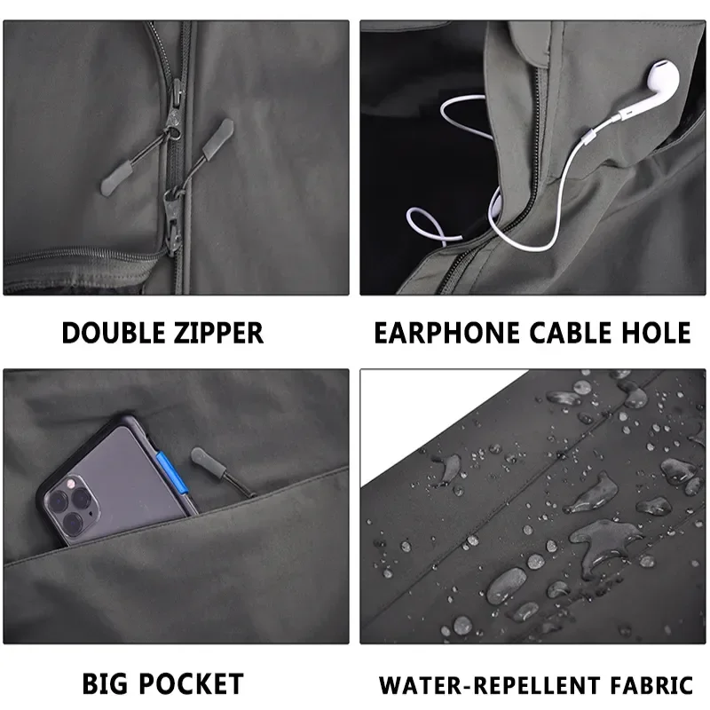 HAN WILD Chaqueta táctica de invierno impermeable ripstop para hombre - imagen 2