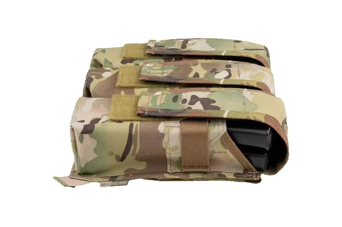 Bolsa táctica para chaleco con solapa y sistema MOLLE modular - imagen 3