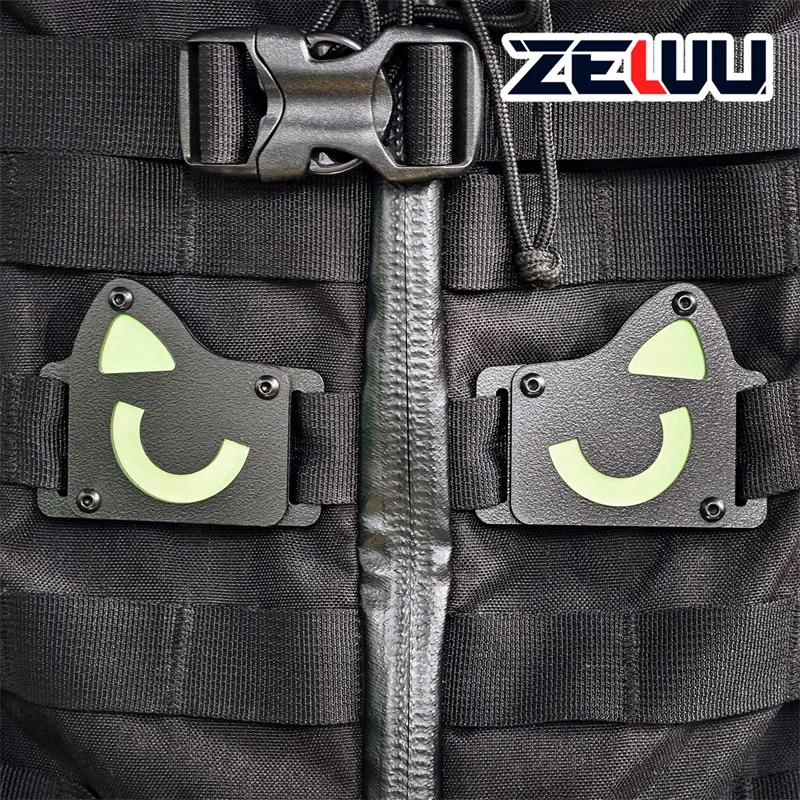 Parche táctico ojo de gato luminoso EDC señalización MOLLE - imagen 4