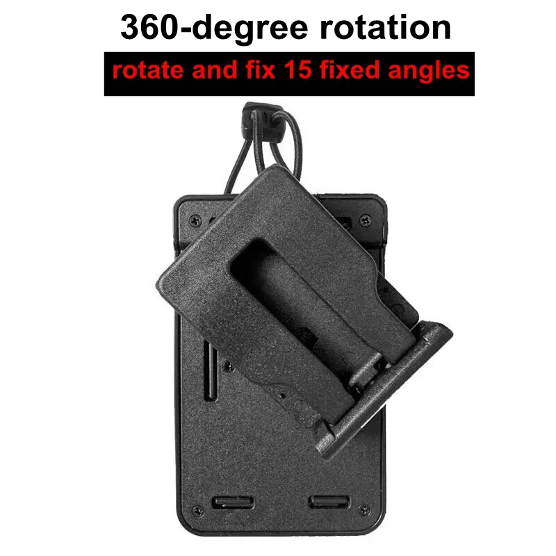 Funda táctica para walkie talkie MOLLE con clip de cinturón - imagen 4
